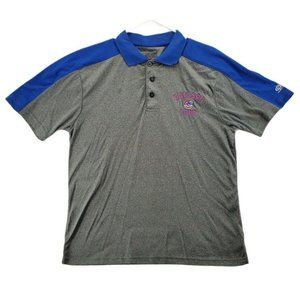 MLB CHICAGO CUBS Shirt Men’s Short Sleeve Embroidered Polo Grey Large